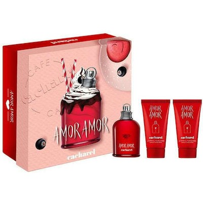 CACHAREL Amor Amor SET: EDT 50ml + body lotion 50ml + body lotion 50ml